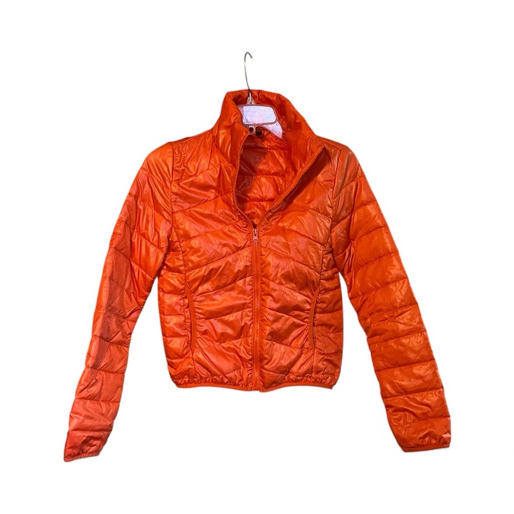 Lightweight Packable Vibrant Orange Junior Sz Med… - image 1